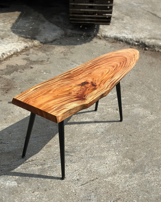 solid wood tea table workshop in Hong Kong at Timberbank – DIY natural slab coffee table experience