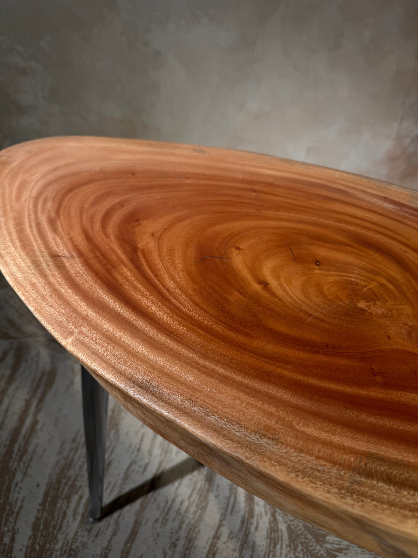Mahogany Oval Tea Table — ST‑004