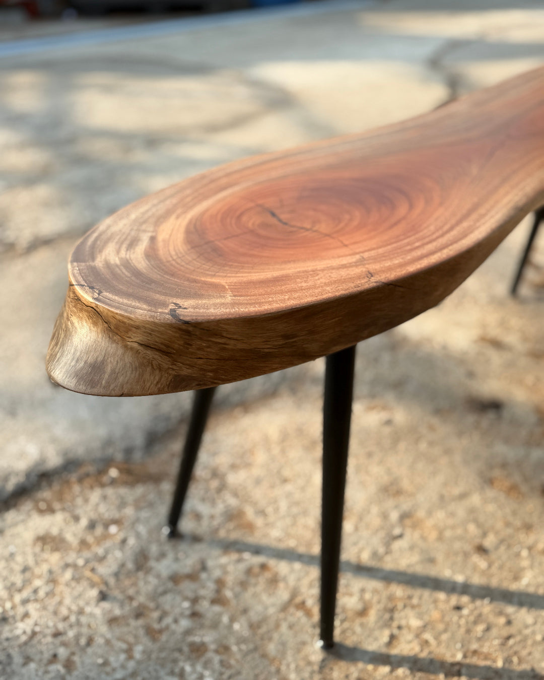 solid wood tea table workshop in Hong Kong at Timberbank – DIY natural slab coffee table experience